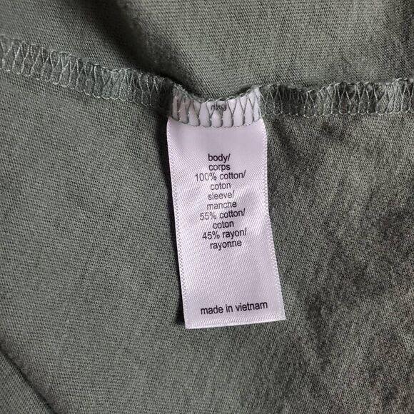 Maurices olive green flutter sleeve olive green, Large - Picture 3 of 6